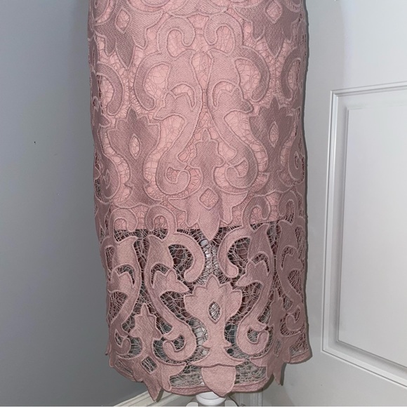 NWT Bardot Lina Lace Dress Pink Rose - Picture 2 of 16